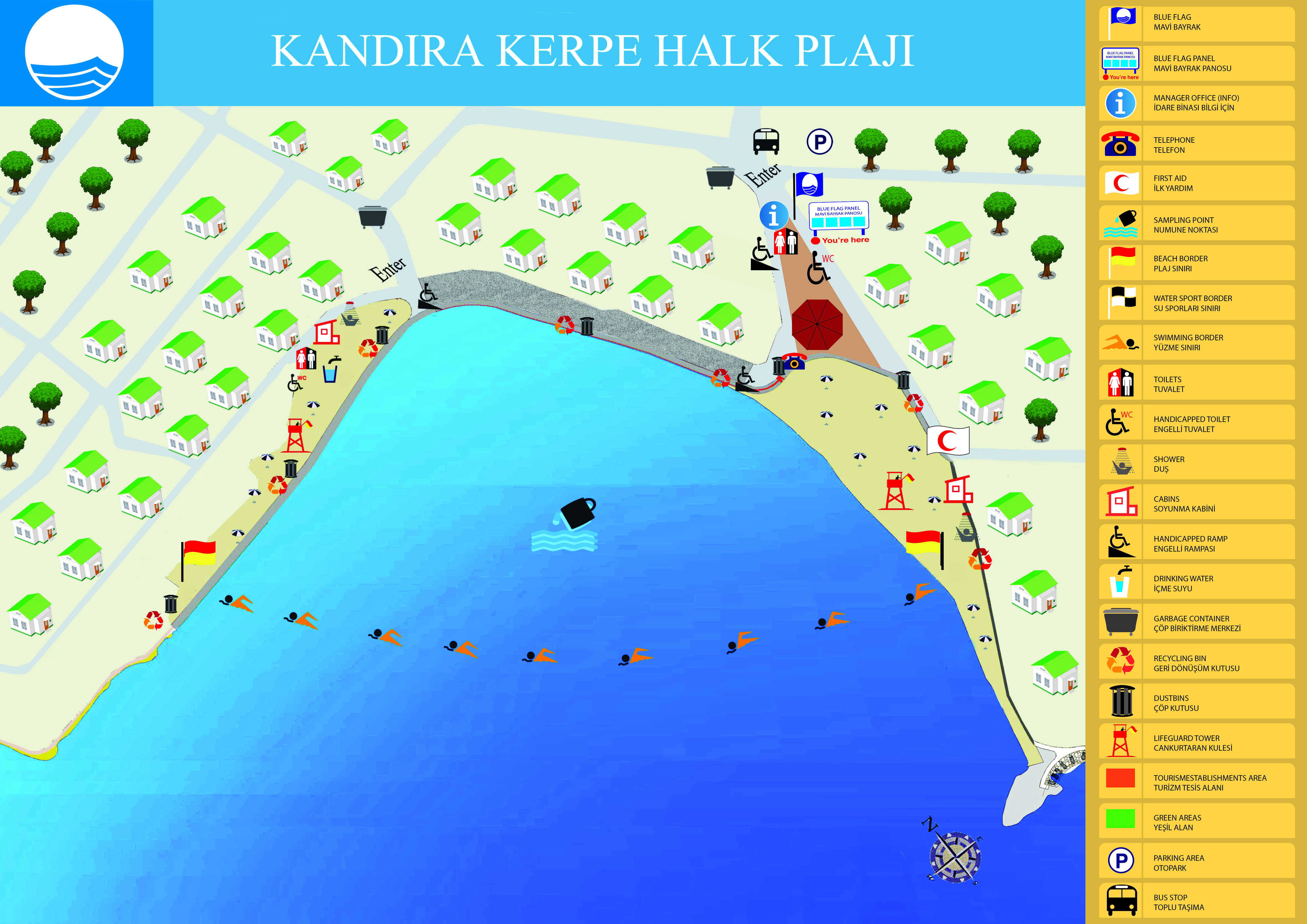 Kandıra Kerpe Plaj Haritası